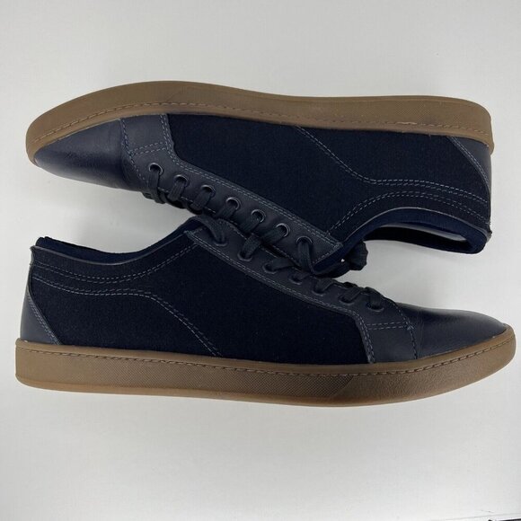 ALDO Casual Two-Tone Navy Suede and Faux Leather Premium Loafers Mens Size 12 main image 4
